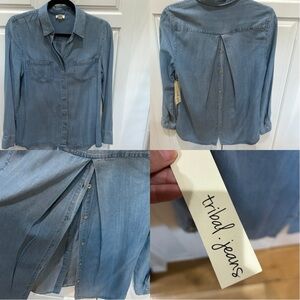 NWT Tribal Denim Shirt S ($89)